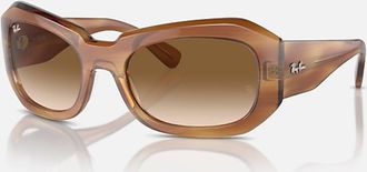 Ray-Ban Womens Stripe Pillow Sunglasses In Brown