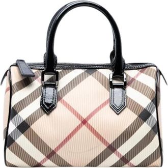 Burberry Pre-owned Handbags, female, Beige, Size: ONE SIZE Pre-owned Vintage Canvas Handbag