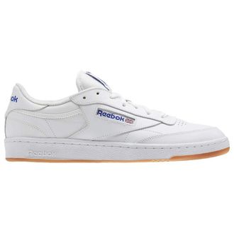 Reebok Mens Club C 85 Sneakers, Intense White Royal Gum, 3.5 UK