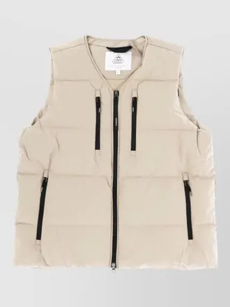 Pyrenex solace quilted sleeveless vest zip pockets