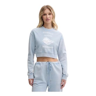 Moschino Mujer, Sudaderas, Azul, Talla: L
