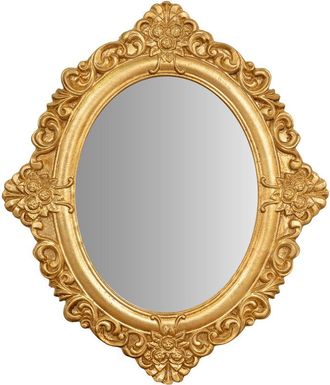 Biscottini International Biscottini - Specchio da parete barocco 58x50 cm Originale specchio vintage da parete con cornice lavorata Made in Italy