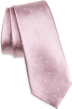 Tom Ford Polka Dot Mulberry Silk Satin Tie in Pink Rose at Nordstrom