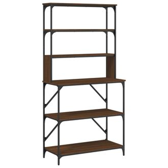 vidaXL Vidaxl - Estanter&iacute;a Cocina 6 Niveles Madera Roble Marr&oacute;n 90x40x180 Cm