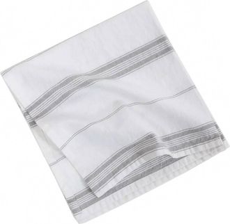 Pom Pom at Home French Stripe Cotton Napkin Set In Grey
