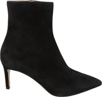 Ferragamo Womens Imogen Suede Ankle Boot In Black