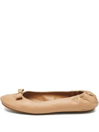 Fendi leather ballet flats - Neutrals