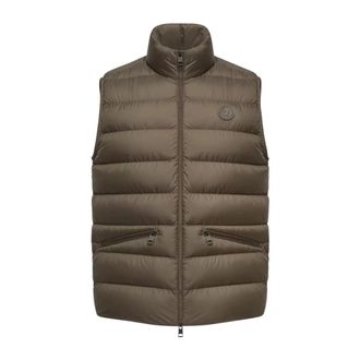 Moncler Gilets - Heren - Jassen - Groen - Maat: 2XL Leer