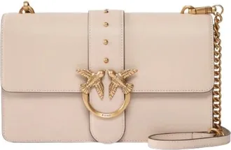 Pinko Shoulder Bags, female, Beige, Size: ONE SIZE Love Bag One Medium Handbag