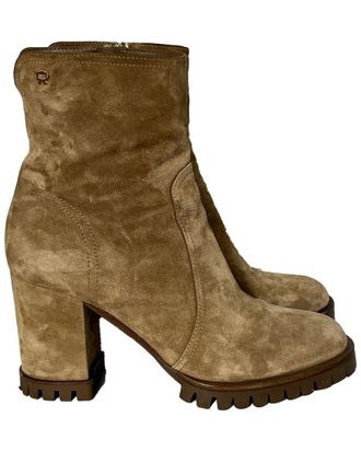 Gianvito Rossi Womens Suede Timber Zipped Bootie (Authentic Pre-Loved)