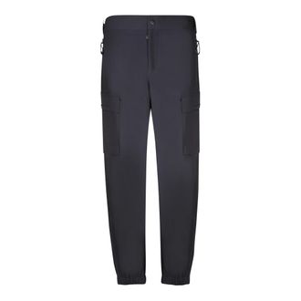 Moncler Slim-fit Trousers, male, Black, Size: L Black Cargo Trousers Urban Style