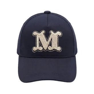 Max Mara Caps, female, Blue, Size: 57 CM Mxaribaldo Baseball Cap