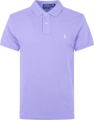 Polo Ralph Lauren Short Sleeves Knit Polo Shirt - Heren - Polos - Paars - M - Katoen - Tops