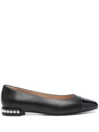 Stuart Weitzman Leren ballerinas - Zwart