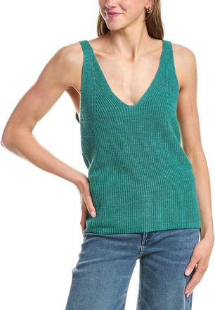 Faherty Miramar Linen-Blend V Neck Tank