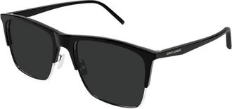 Saint Laurent Authentieke Premium Kwaliteitsbrillen - unisex - Zonnebrillen - Zwart - 57 MM - Accessoires