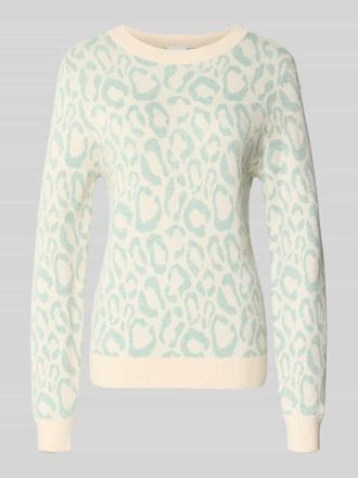 Vila Slim Fit Pullover aus Viskose-Mix Modell JACQUARD in Lind, Gr&ouml;&szlig;e XL