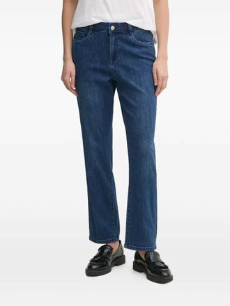 Joseph Ribkoff logo-plaque jeans - Blue