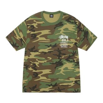 St&uuml;ssy Tops, Heren, Groen, M, Katoen, Surfman Pig Dyed Tee