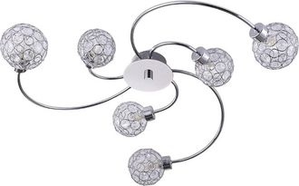 Lindby L&aacute;mpara De Techo tyron En Plateado Metal - Lindby
