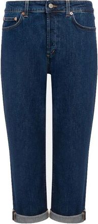 Dondup Koons Loose-fit Jeans - Dames - Cropped Jeans - Blauw - W31 - Katoen - Jeans