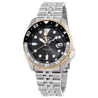 Seiko Seiko 5 GMT Automatic Analog-Digital Grey Dial Mens Watch SSK021