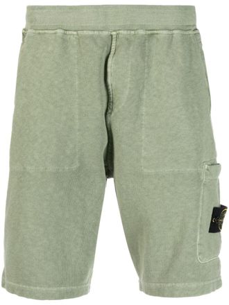 Stone Island Katoenen shorts - Groen