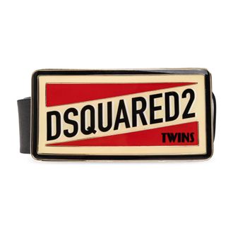 Dsquared2 Belts, male, Black, Size: 100 CM Twins Buckle Belt