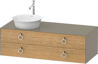 Duravit Duravit - Tulip Blanco, Mueble De Ba&ntilde;o Colgado En La Pared, Ancho