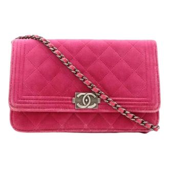 Chanel Pre-owned Vintage Schoudertas - Dames - Pre-owned - Roze - Maat: ONE Size Leer