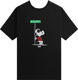 Kith x Peanuts T-shirt Joe Cool Street - Nero