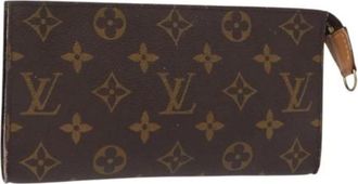 Louis Vuitton Pre-owned Clutches, female, Brown, Size: ONE SIZE Pre-owned Canvas Clutch