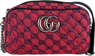 Gucci Pre-owned Cross Body Bags, female, Red, Size: ONE SIZE Pre-owned Canvas gucci-bags