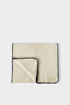 Katie Loxton Whipstitch Scarf in Cream at Nordstrom