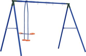 vidaXL Azul, Verde, Naranja Acero Y Pe Vidaxl