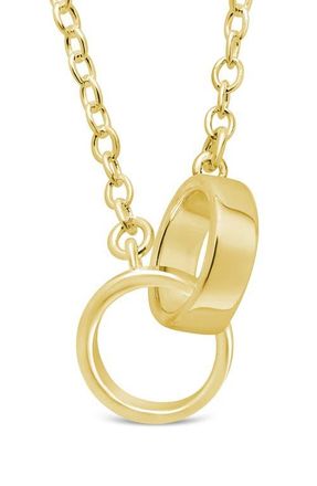 Sterling Forever Amor Interlocking Pendant Necklace in Gold at Nordstrom