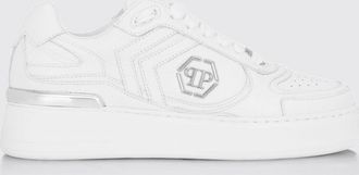 Philipp Plein Sneakers basse Pit-$top in pelle monogram con logo Hexagon