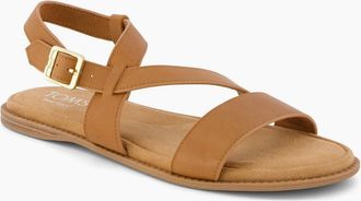 Toms Womens TOMS Mar Leather Womens Brown Sugar Sandals - Size: 5