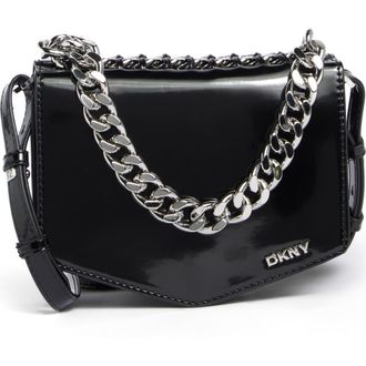 DKNY Riona Crossbody Bag in Black/Silver at Nordstrom Rack