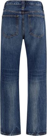 Khaite Womens Blue Cotton High-Waisted Jean Clothing