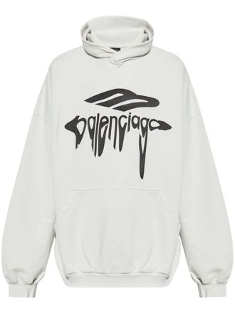 Balenciaga 3B Liquified hoodie - men - Cotton - S - White