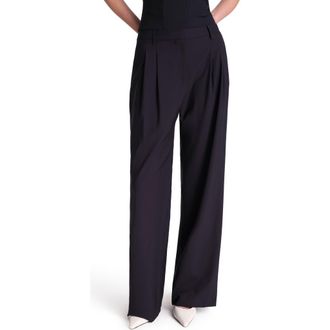 TWP Sulli Pleated Wide Leg Pants in Midnight at Nordstrom Rack, Size 2