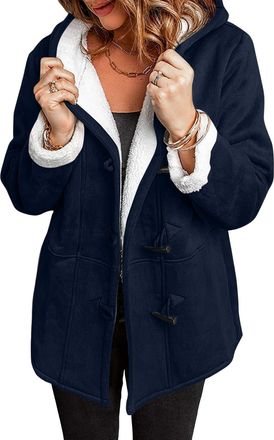 Generic Womens Coats Jackets WomenS Jacket Warm Leather Autumn Coat Waterproof Fleece Black Quilted Hoods Long For Puffer Women 16 And Size Padded Ladies Wint