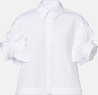 Simone Rocha Puff-sleeve cotton shirt