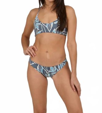 Salty Crew Rattan Palms Rev Top In Fin Blue