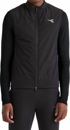 Diadora Winter Protection Padded Vest In Black