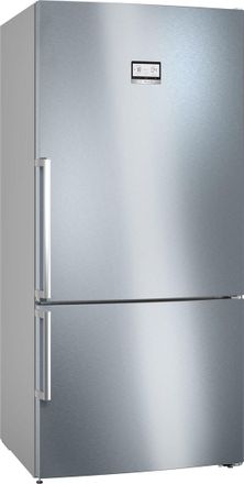 Bosch Frigor&iacute;fico Combinado, Libre Instalaci&oacute;n, 186 X 86 Cm, Serie 6, Acero Inoxidable Antihuellas, Kgn86aidr