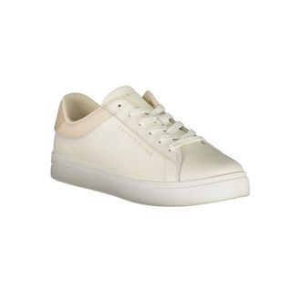 Tommy Hilfiger Leather-Blend Lace-Up Sneaker - Beige