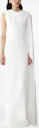 Carolina Herrera Abito da sera monospalla - Bianco