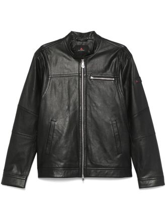 Peuterey leather jacket - Black